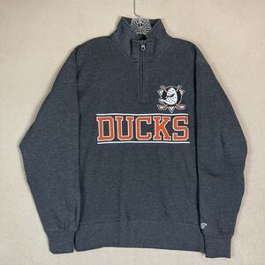 Blue84 Hoodie Mens Small Gray NHL Anaheim Ducks Hockey‎ Pullover Sweatshirt